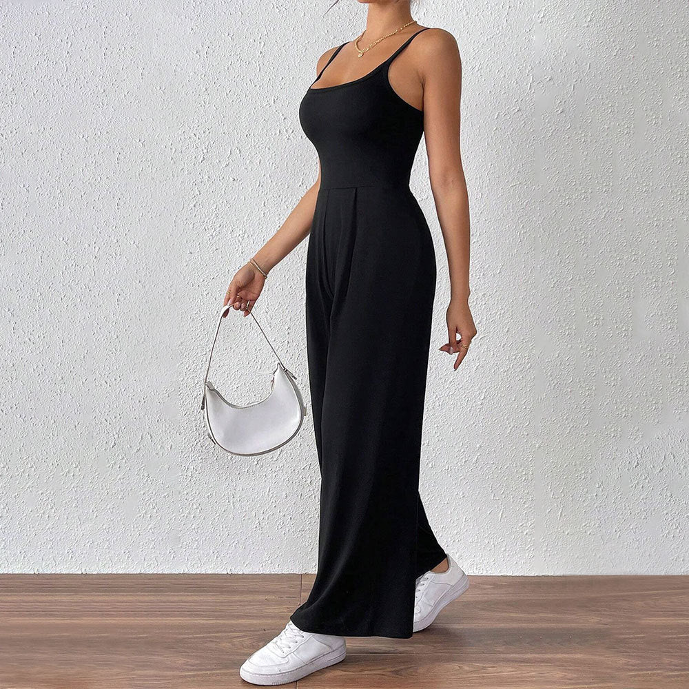 Damen Jumpsuit Elegante Spaghettiträger Leicht und Bequem