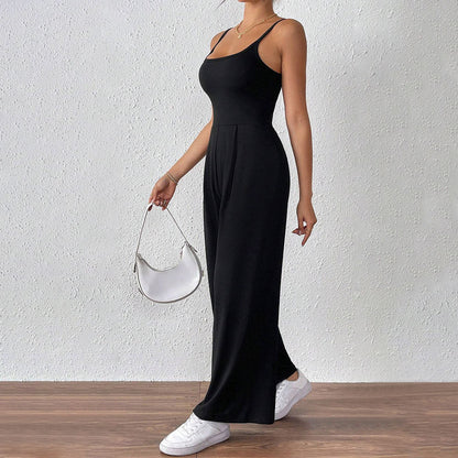 Damen Jumpsuit Elegante Spaghettiträger Leicht und Bequem