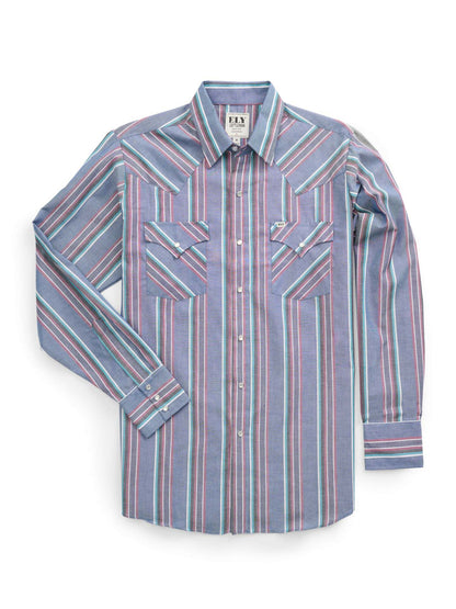Herren Westernhemd Modern Cowboyshemd Grau