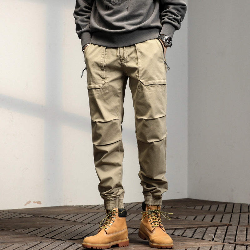 Herren Cargo-Hose Multifunktional mit verstellbarem Bund Outdoor - BerlinGlamour