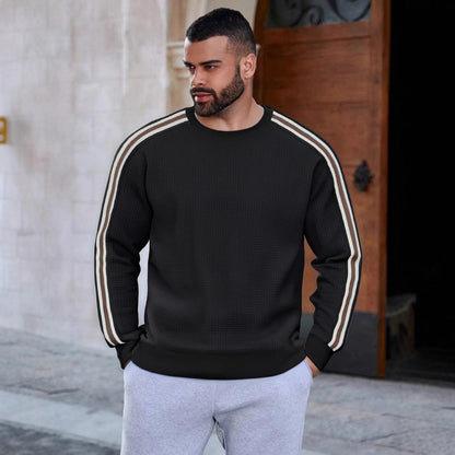 Herren Sweatshirt Sportlich mit Streifen Modern