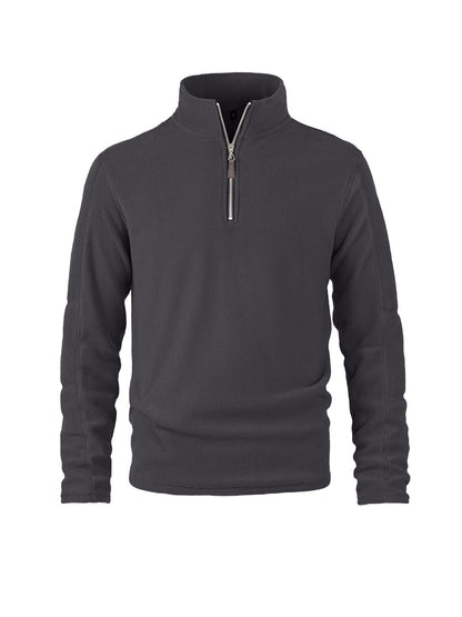 Herren Fleece Pullover Halbzipper Hochkragen Warm