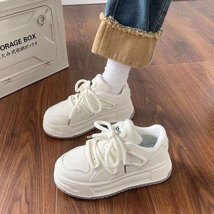Damen Sneaker Chunky Bequem Dämpfende Sohle Modern