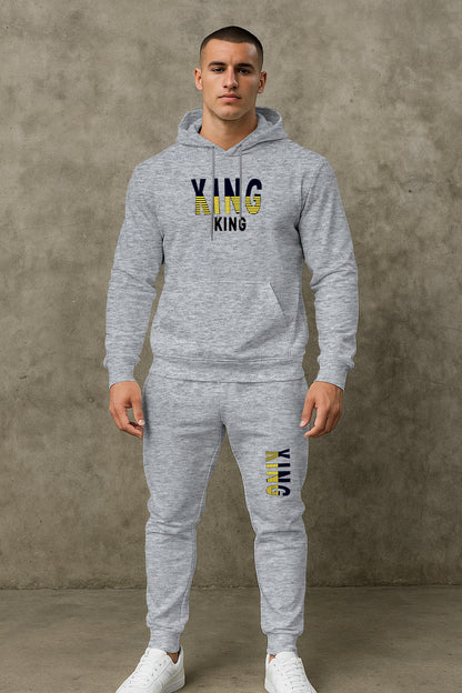 Herren Sportset Hoodie Jogginghose Set Sportlich Bequem