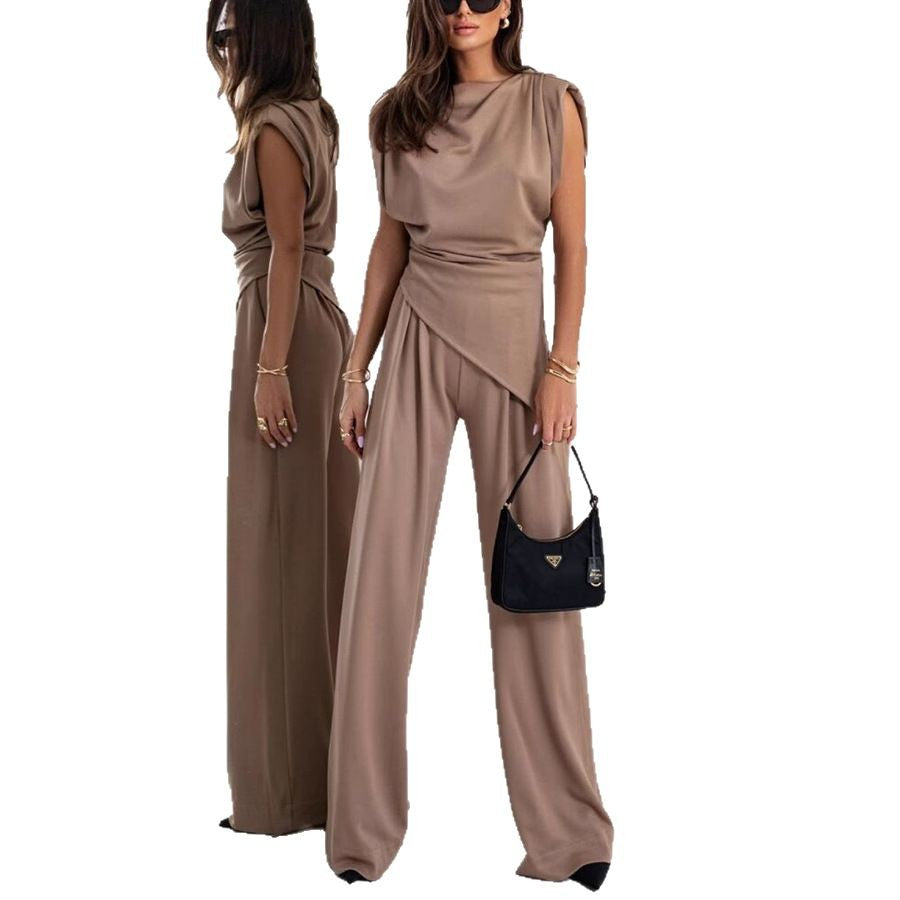 Damen Set Elegantes Kleidungsstück Fließend Berlin Stil
