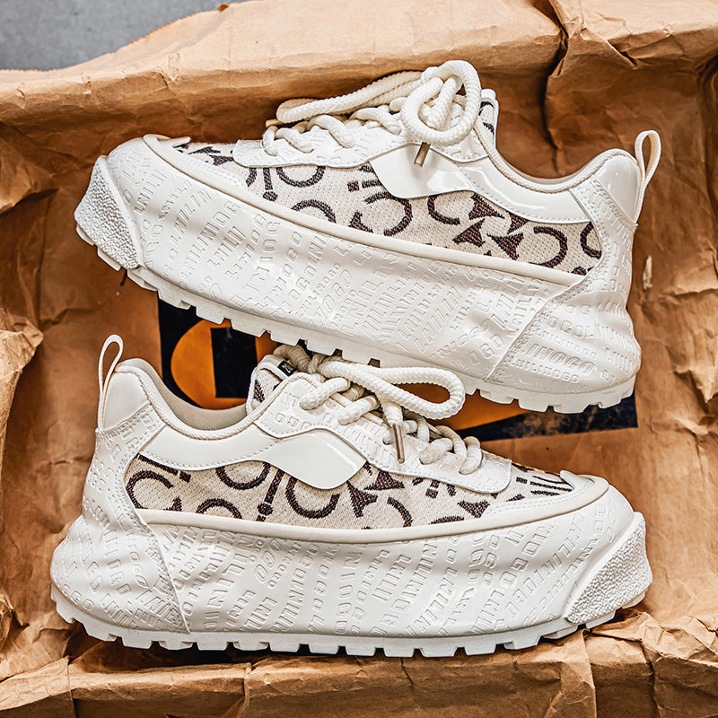 Damen Sneaker Chunky Weite Passform Komfort Laufsohle