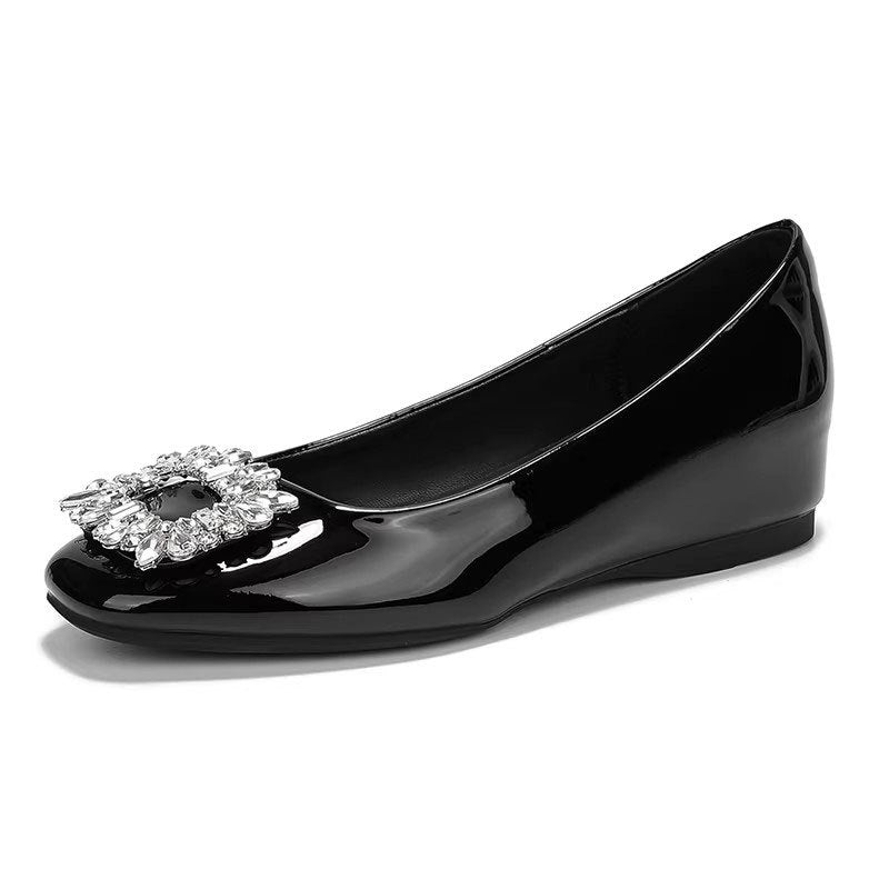 Damen Ballerinas Schmuckdetail Elegant Glitzernd