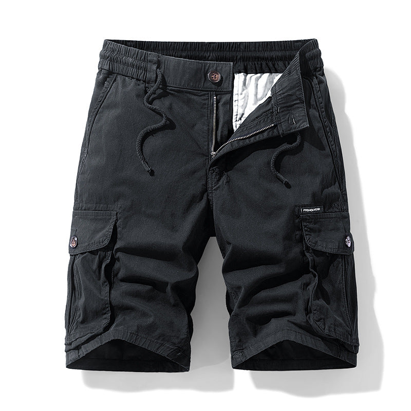 Herren Cargo Shorts Outdoor Bequem Mit Vielen Taschen Elastisch