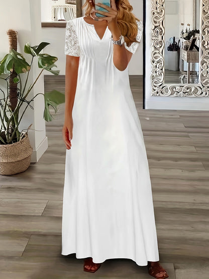 Sommerkleid Damen Leicht Spitzen Detail Modern