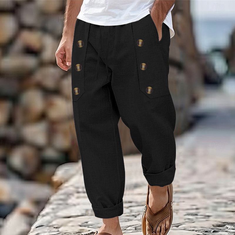 Bequeme Herrenhose Baumwolle Lässig mit Taschen