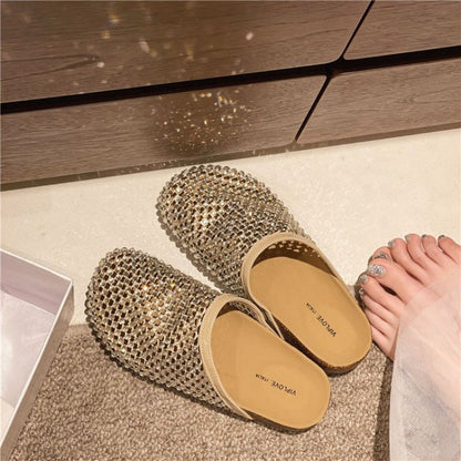Damen Sandalen Glitzernd Sommer Schuhe Damen