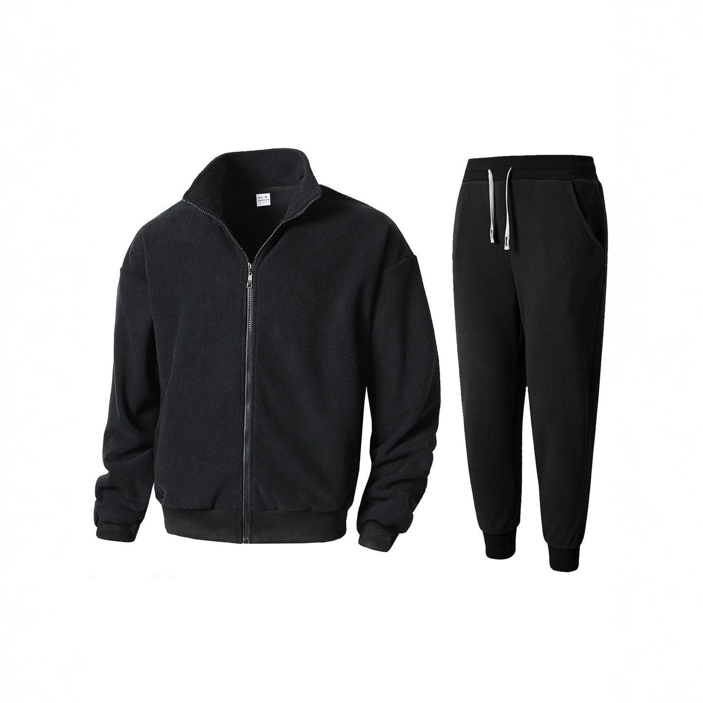 Herren Fleece Jogginganzug Set Sportlich Bequem