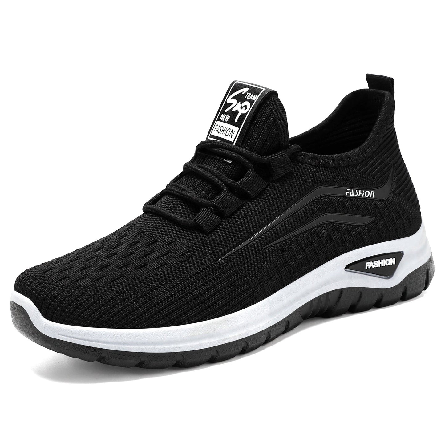 Damen Sneaker Leicht Bequem Strick Schuhe
