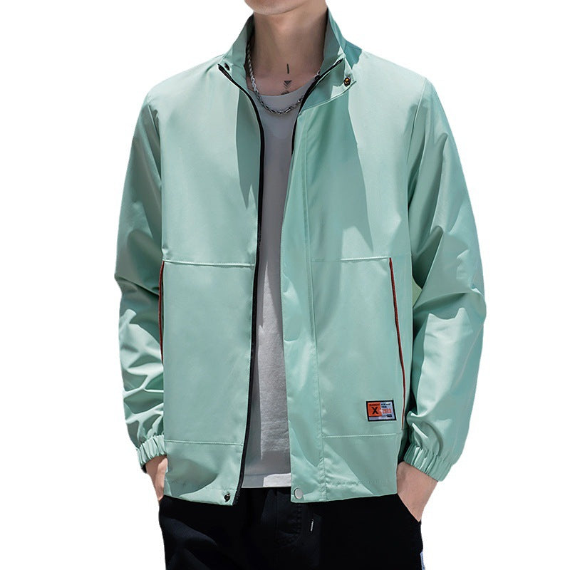 Herren Sportjacke Wasserdicht Elastisch mit Hochkragen