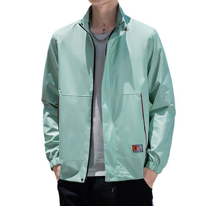 Herren Sportjacke Wasserdicht Elastisch mit Hochkragen
