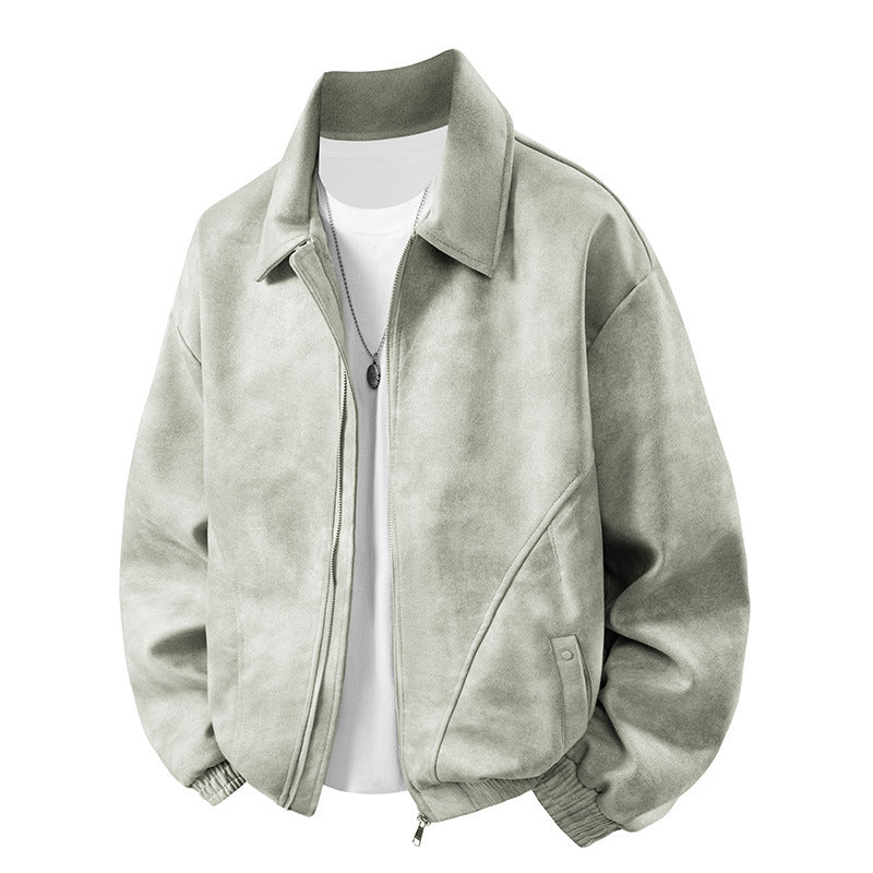 Herren Lederjacke Bequem Suede Style - BerlinGlamour