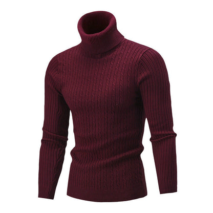 Herren Rollkragenpullover Weich Kuschelig Strick