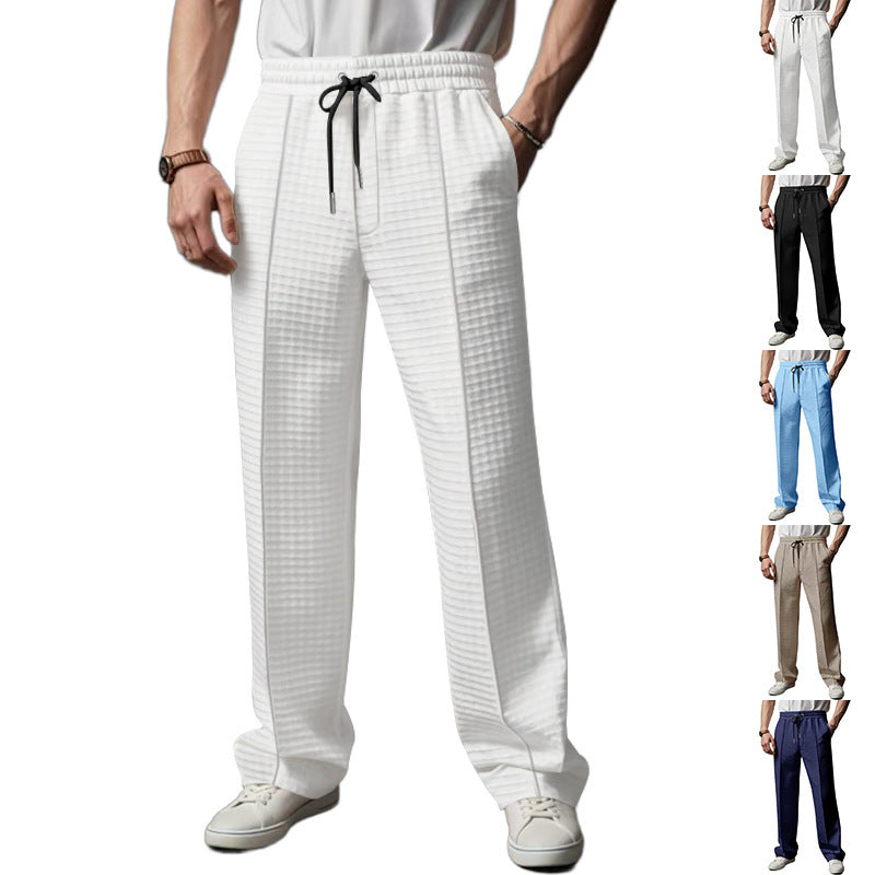 Herren Trainingshose Elastisch Weite Bein mit Seitentaschen - BerlinGlamour