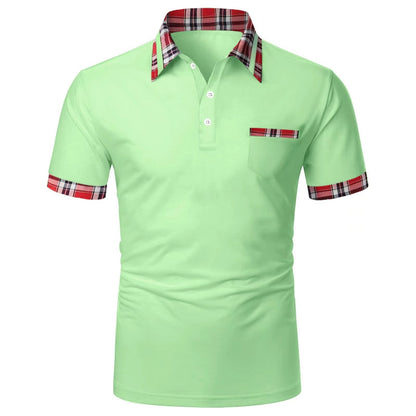 Herren Polohemd Karomuster Modern Style