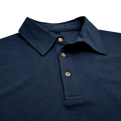 Herren Polo-Shirt atmungsaktiv Baumwolle Sportlich