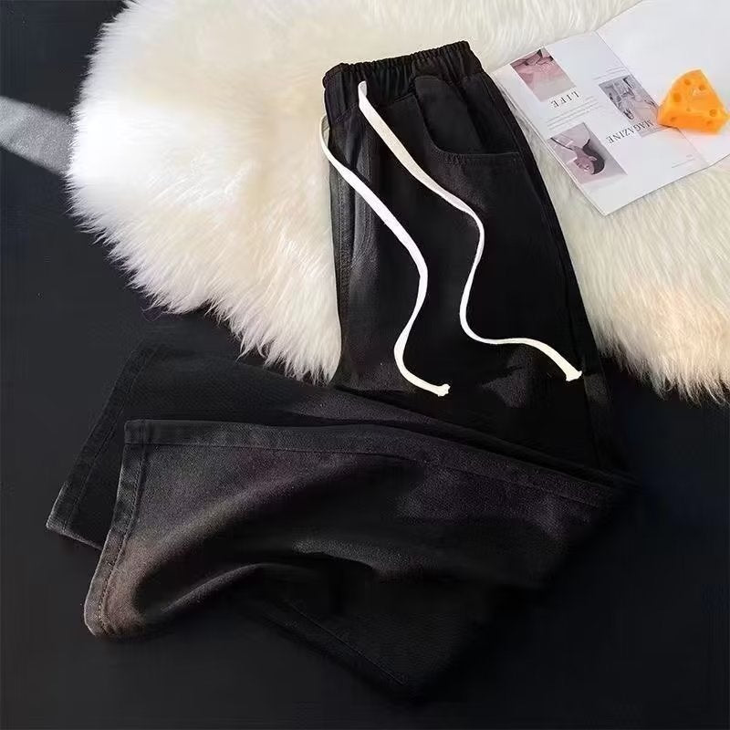 Herren Freizeithose Sportlich Mit Kordelzug und Taschen