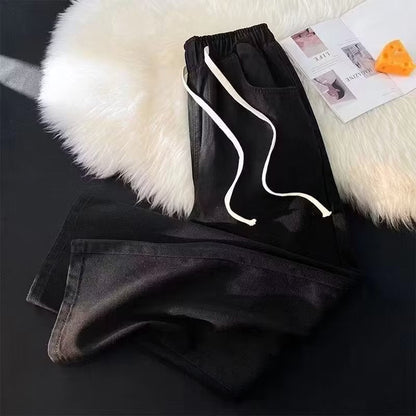 Herren Freizeithose Sportlich Mit Kordelzug und Taschen