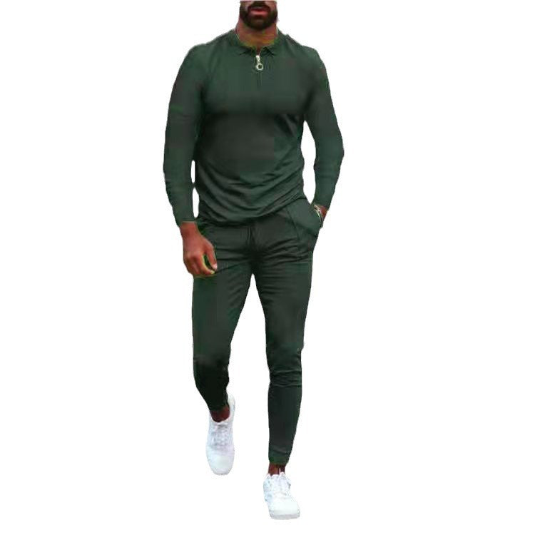 Herren Sportset Funktioneller Reißverschluss Modern