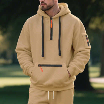 Herren Kapuzenpullover Modern Multifunktions Pullover Urban Style
