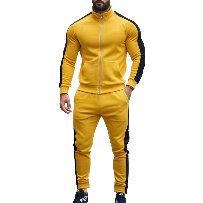 Herren Sportset Kapuzenjacke Jogginghose Sportlich Grüße