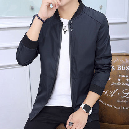Herren Freizeitjacke Leicht Stehkragen Modern Stylish
