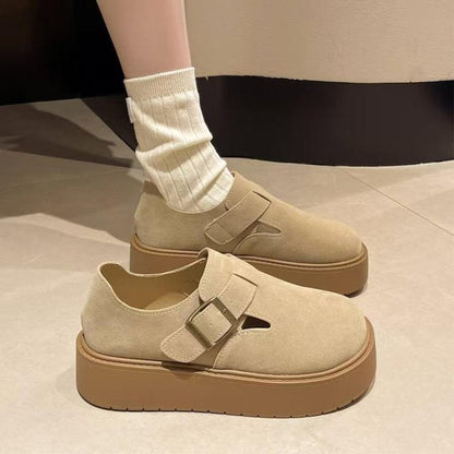 Damen Clogs Komfortabel Schnallenverschluss Modern - BerlinGlamour