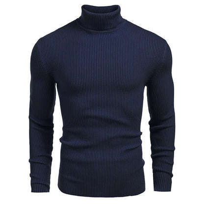 Herren Rollkragenpullover Fein Stricken Elegant