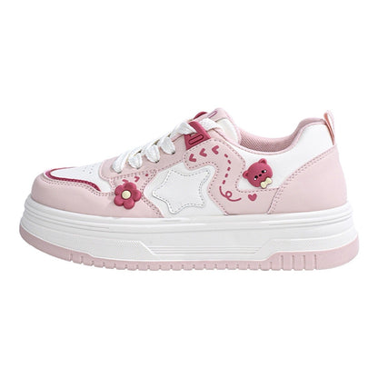 Damen Sneaker Chunky Modisch mit Applikationen