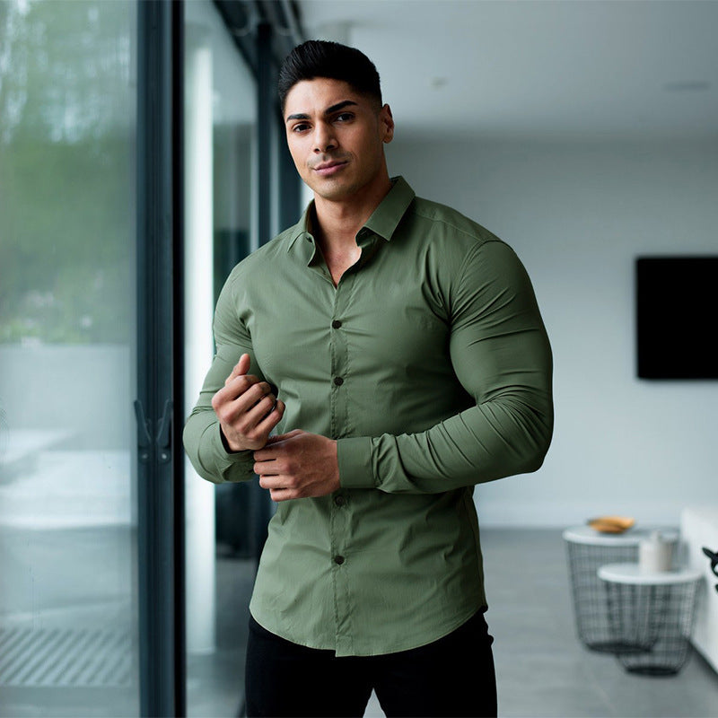 Elegantes Herren Hemd Business Modell