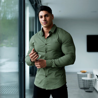 Elegantes Herren Hemd Business Modell
