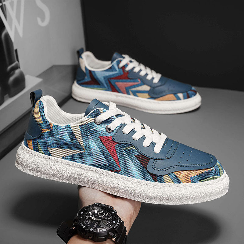 Damen Sneaker Geometrisch Moderne Laufsohle Robust