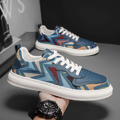Damen Sneaker Geometrisch Moderne Laufsohle Robust