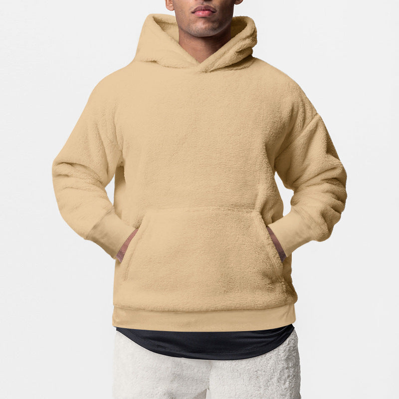 Herren Fleece-Hoodie Weich Warm Kuschelig