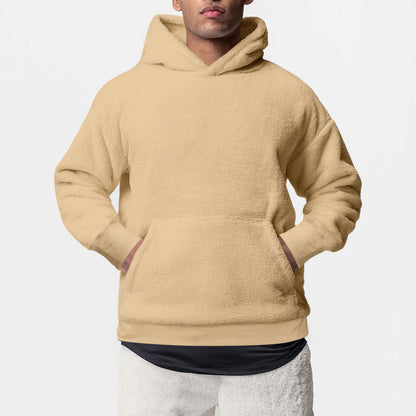 Herren Fleece-Hoodie Weich Warm Kuschelig