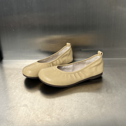 Damen Ballerinas Leicht Bequem Gummizug