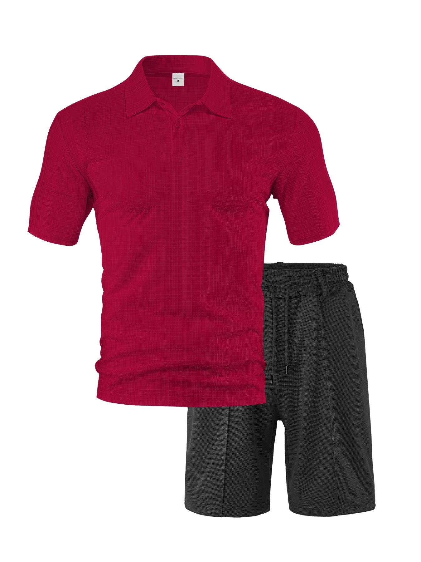Herren Sportset Polo-Shirt und Shorts atmungsaktiv Modern