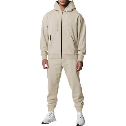 Herren Hoodie Set Sportlich Elastisch Mit Taschen