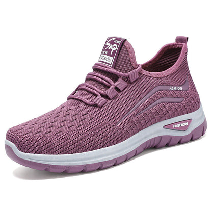 Damen Sneaker Atmungsaktiv Freizeit Schuhe Bequem Elastisch