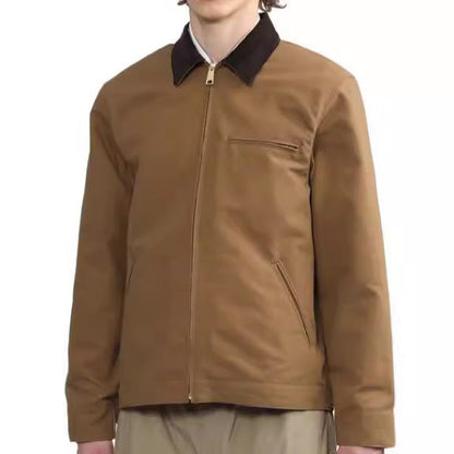 Herren Übergangsjacke Lässig Hochkragen Modern