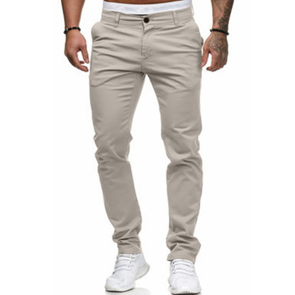 Herren Chino-Hosen Slim Fit Maßgeschneidert Elegant