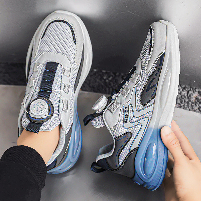 Damen Sneaker Sportlich Laufschuhe mit Dämpfung und Schnellschnürung