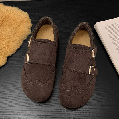 Damen Hausschuhe Bequem Doppelriemen Comfort
