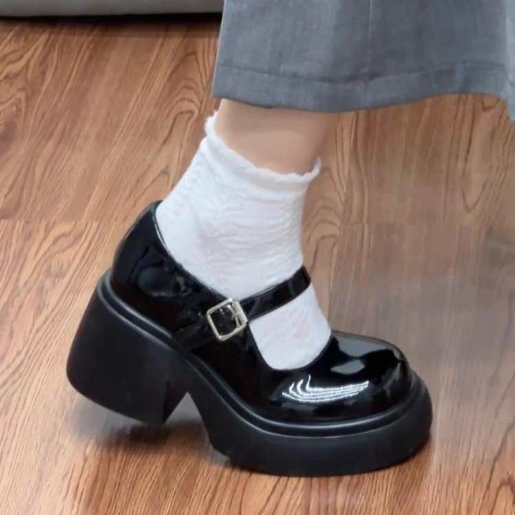 Damen Plateau Schuhe Bequem Verstellbar Mit Riemen