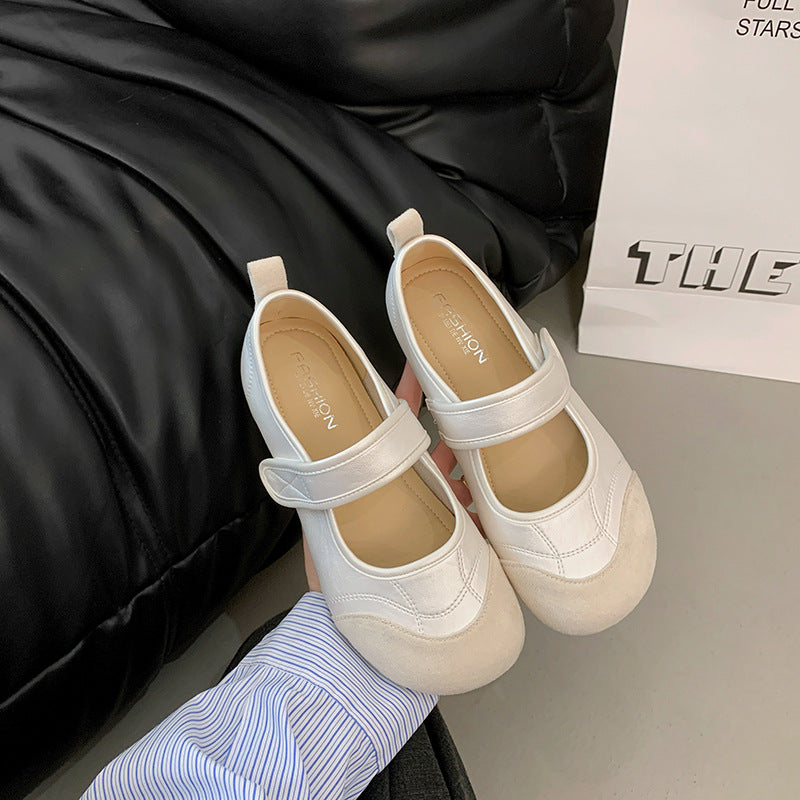 Damen Ballerina Bequem mit verstellbarem Riemen - BerlinGlamour