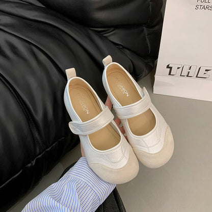 Damen Ballerina Bequem mit verstellbarem Riemen - BerlinGlamour